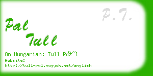 pal tull business card